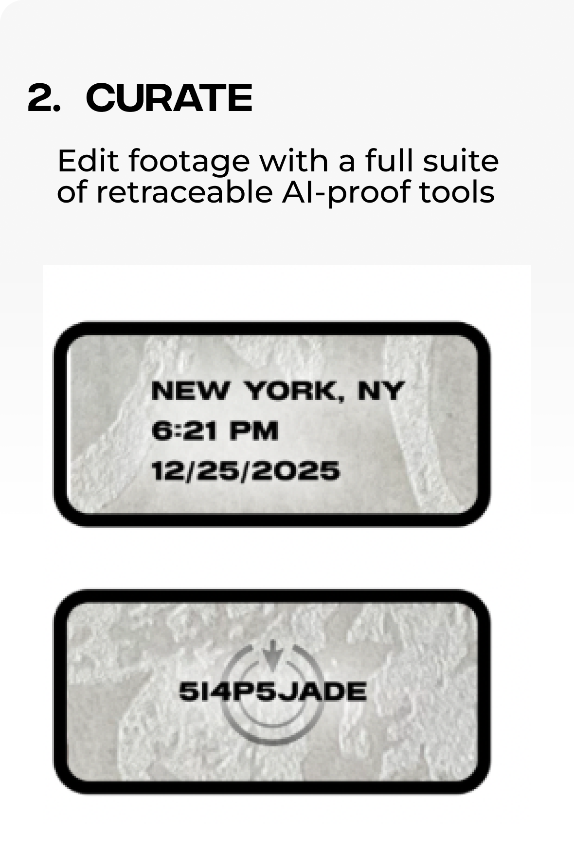Curate step screenshot